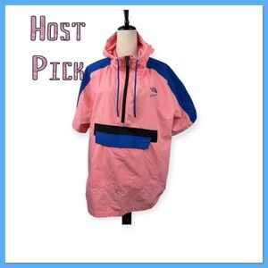🔥 Host Pick 🔥The North Face Extreme Wind Mens Hooded Shirt In Miami Pink Size XL